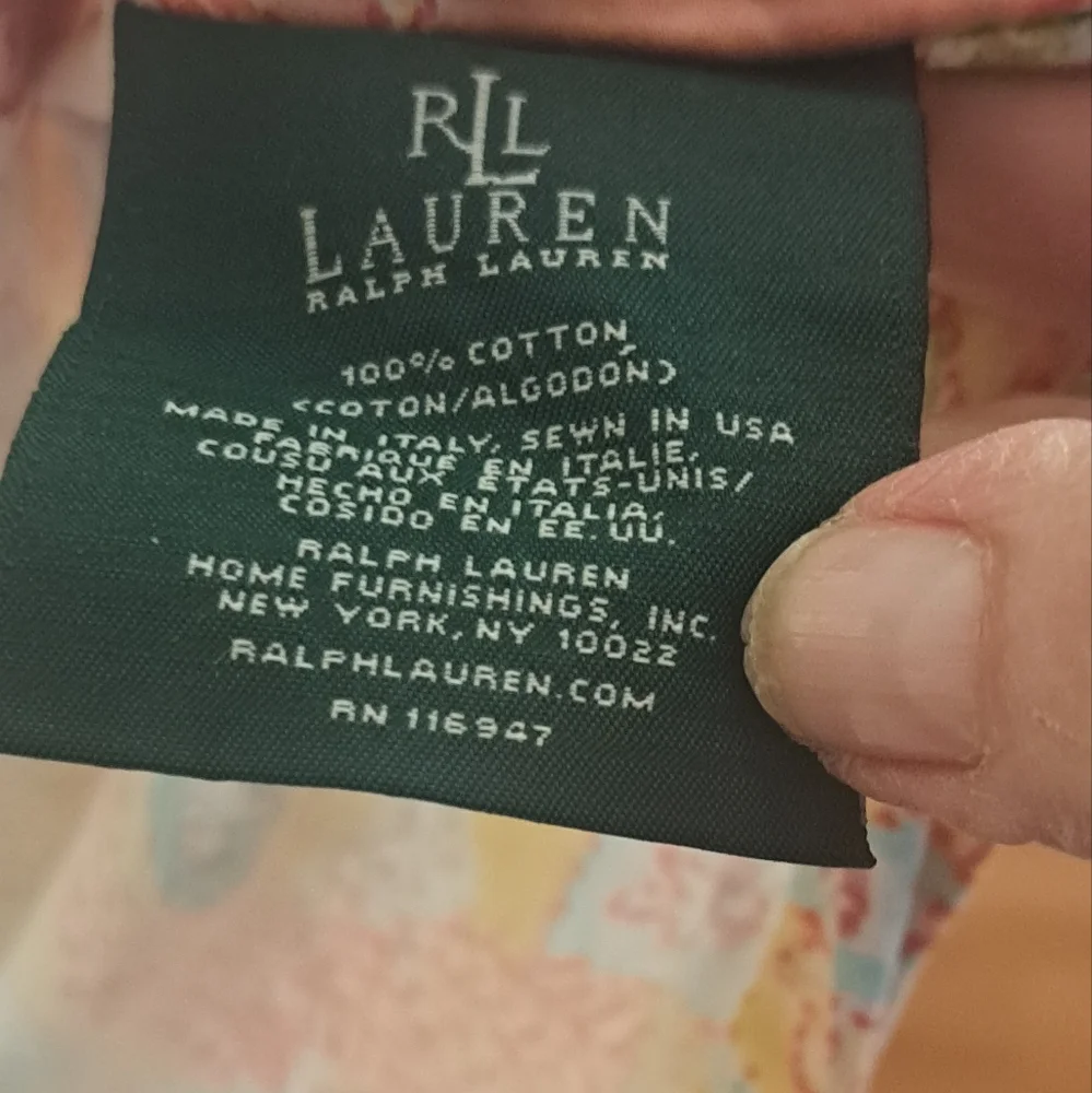 Ralph Lauren King Tres Grand Jamaica Coral Paisley Duvet King Beautiful EUC